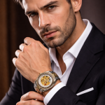 KHRIST Premium Fully Automatic Mechanical Analog Watch for Men | Exposed Working Gears Dial & Transparent Case Back | Precision Engineering, Luxury Craftsmanship & Timeless Elegance