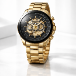 KHRIST Premium Fully Automatic Mechanical Analog Watch for Men | Exposed Working Gears Dial & Transparent Case Back | Precision Engineering, Luxury Craftsmanship & Timeless Elegance