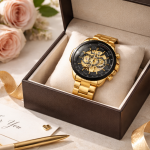 FORSINING Fully Automatic Mechanical Watch for Men | Open-Heart Working Gears Dial, Transparent Case Back | batttery Required Just Shake & Wear