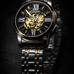 KHRIST Premium Fully Automatic Mechanical Analog Watch for Men | Exposed Working Gears Dial & Transparent Case Back | Precision Engineering, Luxury Craftsmanship & Timeless Elegance