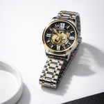 KHRIST Premium Fully Automatic Mechanical Analog Watch for Men | Exposed Working Gears Dial & Transparent Case Back | Precision Engineering, Luxury Craftsmanship & Timeless Elegance