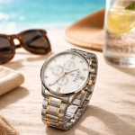 OLMECA Premium Chronograph Watch for Men | All 3 Sub-Dials Working | Automatic Date Change | Stylish & Durable Timepiece