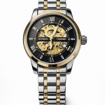 FORSINING Fully Automatic Mechanical Watch for Men | Open-Heart Working Gears Dial, Transparent Case Back | Battery Required Just Shake & Wear