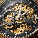 FORSINING Fully Automatic Mechanical Watch for Men | Open-Heart Working Gears Dial, Transparent Case Back | Battery Required Just Shake & Wear