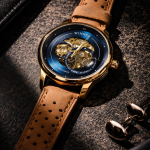 KHRIST Premium Fully Automatic Mechanical Analog Watch for Men | Exposed Working Gears Dial & Transparent Case Back | Precision Engineering, Luxury Craftsmanship & Timeless Elegance