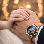 FORSINING Fully Automatic Mechanical Watch for Men | Open-Heart Working Gears Dial, Transparent Case Back | Battery Required Just Shake & Wear