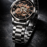 KHRIST Premium Fully Automatic Mechanical Analog Watch for Men | Exposed Working Gears Dial & Transparent Case Back | Precision Engineering, Luxury Craftsmanship & Timeless Elegance