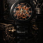 FORSINING Fully Automatic Mechanical Watch for Men | Open-Heart Working Gears Dial, Transparent Case Back | Battery Required Just Shake & Wear