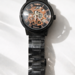 FORSINING Fully Automatic Mechanical Watch for Men | Open-Heart Working Gears Dial, Transparent Case Back | Battery Required Just Shake & Wear