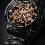 KHRIST Premium Fully Automatic Mechanical Analog Watch for Men | Exposed Working Gears Dial & Transparent Case Back | Precision Engineering, Luxury Craftsmanship & Timeless Elegance