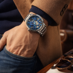 FORSINING Fully Automatic Mechanical Watch for Men | Open-Heart Working Gears Dial, Transparent Case Back | Battery Required Just Shake & Wear