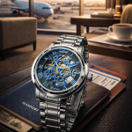 KHRIST Premium Fully Automatic Mechanical Analog Watch for Men | Exposed Working Gears Dial & Transparent Case Back | Precision Engineering, Luxury Craftsmanship & Timeless Elegance