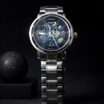 FORSINING Fully Automatic Mechanical Watch for Men | Open-Heart Working Gears Dial, Transparent Case Back | Battery Required Just Shake & Wear