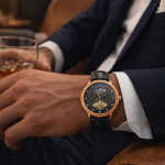 KHRIST Premium Fully Automatic Mechanical Analog Watch for Men | Exposed Working Gears Dial & Transparent Case Back | Precision Engineering, Luxury Craftsmanship & Timeless Elegance