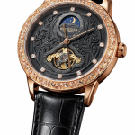 FORSINING Fully Automatic Mechanical Watch for Men | Open-Heart Working Gears Dial, Transparent Case Back | Battery Required Just Shake & Wear