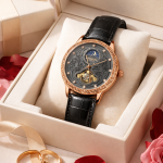 KHRIST Premium Fully Automatic Mechanical Analog Watch for Men | Exposed Working Gears Dial & Transparent Case Back | Precision Engineering, Luxury Craftsmanship & Timeless Elegance