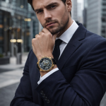 KHRIST Premium Fully Automatic Mechanical Analog Watch for Men | Exposed Working Gears Dial & Transparent Case Back | Precision Engineering, Luxury Craftsmanship & Timeless Elegance