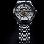 FORSINING Fully Automatic Mechanical Watch for Men | Open-Heart Working Gears Dial, Transparent Case Back | Battery Required Just Shake & Wear