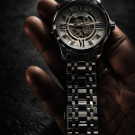 FORSINING Fully Automatic Mechanical Watch for Men | Open-Heart Working Gears Dial, Transparent Case Back | Battery Required Just Shake & Wear