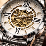 FORSINING Fully Automatic Mechanical Watch for Men | Open-Heart Working Gears Dial, Transparent Case Back | Battery Required Just Shake & Wear