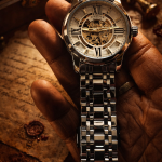 KHRIST Premium Fully Automatic Mechanical Analog Watch for Men | Exposed Working Gears Dial & Transparent Case Back | Precision Engineering, Luxury Craftsmanship & Timeless Elegance