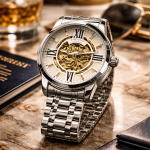 KHRIST Premium Fully Automatic Mechanical Analog Watch for Men | Exposed Working Gears Dial & Transparent Case Back | Precision Engineering, Luxury Craftsmanship & Timeless Elegance