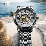 KHRIST Premium Fully Automatic Mechanical Analog Watch for Men | Exposed Working Gears Dial & Transparent Case Back | Precision Engineering, Luxury Craftsmanship & Timeless Elegance