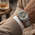 FORSINING Fully Automatic Mechanical Watch for Men | Open-Heart Working Gears Dial, Transparent Case Back | Battery Required Just Shake & Wear