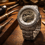 FORSINING Fully Automatic Mechanical Watch for Men | Open-Heart Working Gears Dial, Transparent Case Back | Battery Required Just Shake & Wear