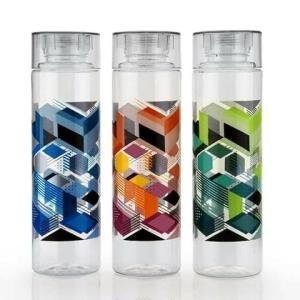 plastic water bottles 1000ml 3pc 1000 ml  (Multicolor)