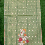 Dusty Rose Floral Print Suit Dress Material with Dupatta