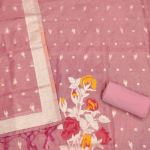 Pista Green Floral Print Suit Dress Material with Dupatta