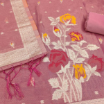 Pista Green Floral Print Suit Dress Material with Dupatta