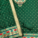 Panzora cotton silk embellished salwar suit material