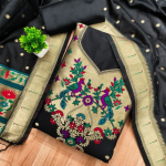 Panzora cotton silk embellished salwar suit material