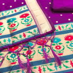 Panzora cotton silk embellished salwar suit material