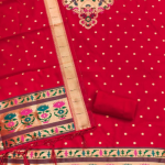 Panzora cotton silk embellished salwar suit material