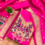 Panzora cotton silk embellished salwar suit material