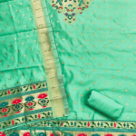 Panzora cotton silk embellished salwar suit material