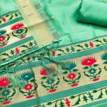 Panzora cotton silk embellished salwar suit material