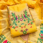 Panzora cotton silk embellished salwar suit material