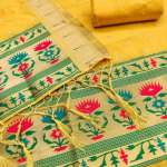 Panzora cotton silk embellished salwar suit material