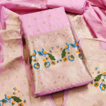 Banarasi silk unstitched salwar suit