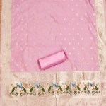 Banarasi silk unstitched salwar suit