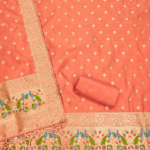 Banarasi silk unstitched salwar suit
