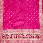 Banarasi silk unstitched salwar suit