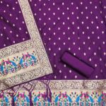 Banarasi silk unstitched salwar suit