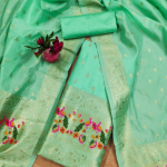 Banarasi silk unstitched salwar suit