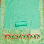 Banarasi silk unstitched salwar suit