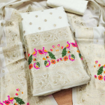 Banarasi silk unstitched salwar suit